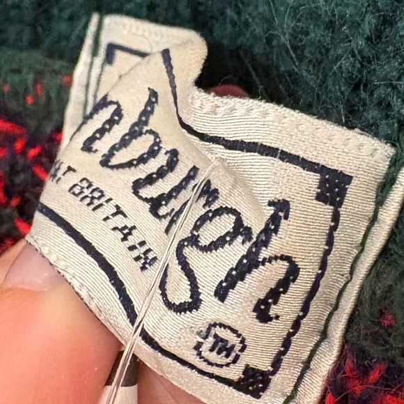 Vintage Edinburgh Woollen Mill Plaid Cardigan Sweater Oversized Holiday Winter 🎄 - Picture 6 of 6